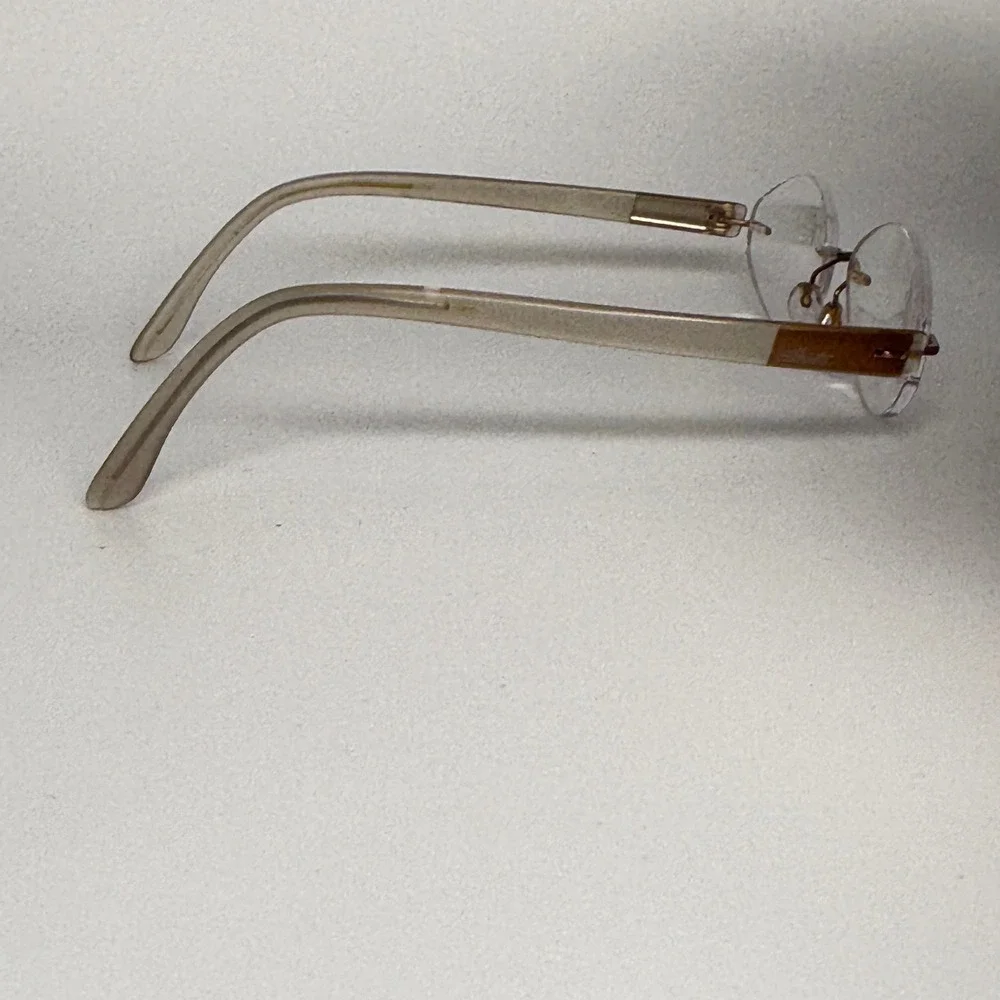 Silhouette 7608 40 6057 Rimless Eyeglasses Frames Purple Gold ‎ 47-17-135 22166
